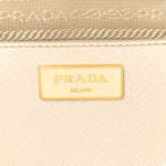 Saffiano Lux Medium Galleria Double Zip Tote Talco