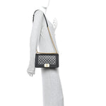 Caviar Quilted Medium Boy Flap Black