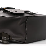 Grained Calfskin Maxi Gallop Sling Bag Grey