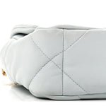 Lambskin Quilted Medium Chanel 19 Flap Light Blue