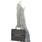 Oblique Large Book Tote Blue Multicolor