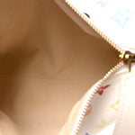 LV x TM Cowhide Monogram Multicolor Side Trunk MM White