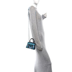 Iridescent Goyardine Structure Nano Saigon Pearly Blue