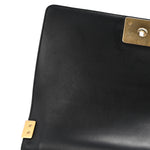 Lambskin Quilted Medium Boy Flap Black