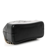 Aged Calfskin Quilted Small Gabrielle Backpack Black