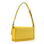 GG Monogram Scratch Lux Calfskin Mini Luce Shoulder Bag Yellow
