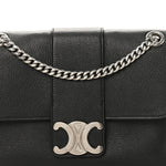 Supple Calfskin Medium Victoire Bag Black