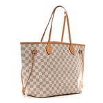 Damier Azur Neo Neverfull MM Rose Ballerine