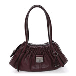 Nappa Medium The Cristina Satchel Dark Plum