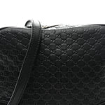 Microguccissima Mini Bree Messenger Bag Black