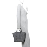 Baby Drummed Calfskin Micro Luggage Kohl