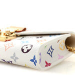 LV X TM Monogram Multicolor Pouch Metis Belt White