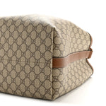 GG Icon Monogram Padlock Shoulder Bag Beige Dark Brown