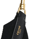 Jacquard Wool Logo Short Strap Black Beige