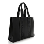 Calfskin Large Woody Tote Black