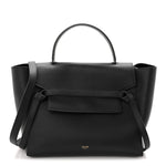 Grained Calfskin Mini Belt Bag Black