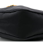 Nylon Tribute Chain Crossbody Shoulder Bag Black