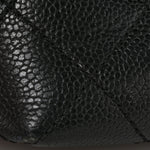 Caviar Quilted Jumbo Kelly Flap Black