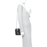 Denim Small Glam Lock Rockstud Flap Deep Denim