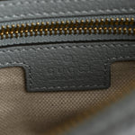 GG Supreme Monogram Textured Calfskin Web Super Mini Ophidia Shoulder Bag Dusty Blue