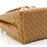 Nappa Intrecciato Medium Andiamo Shoulder Bag Dark Praline