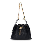 Caviar Quilted Small Chanel 25 Handbag Dark Navy