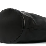 Santorini Lux Calfskin Y Drawstring Tote Black