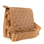 Lambskin Embossed Monogram Coussin PM Camel
