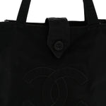 Nylon Button CC Tote Black