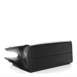 Polished Saddle Calfskin Small Alexia Bag Black