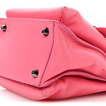 Grained Calfskin Passage Messenger Pink
