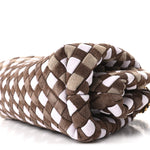 Suede Intrecciato Small The Lauren 1980 Clutch With Chain Praline Musk Washed Brownie