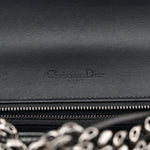 Metallic Patent Micro-Cannage Medium Diorama Flap Bag Onyx Black