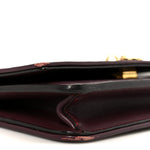 Shiny Nappa Trapuntata Dotcom Tube Wallet On Chain Bordeaux