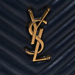 Calfskin Matelasse Monogram Lou Camera Bag Deep Marine