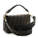 Fabric Jacquard FF 1974 Medium Baguette Tobacco Moro Black