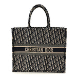 Oblique Large Book Tote Blue Multicolor