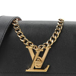 Grained Calfskin Lockme Tender Black