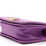 Caviar Quilted Small Boy Flap Purple