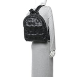 Nylon Embossed Small Doudoune Backpack Grey