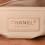 Caviar Quilted Wavy CC Hobo Beige