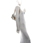 Galassia Small Padlock Shoulder Bag Argento