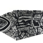 Canvas Embroidered Large Plan De Paris Book Tote Black White