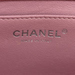 Caviar Quilted Clutch With Chain Flap Purple