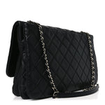 Lambskin Quilted Jumbo Chanel 3 Flap Bag Black