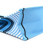 Canvas Embroidered Large Jungle Pop Book Tote Blue Multicolor