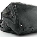 Lambskin Igloo Shoulder Bag Dark Grey