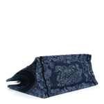 Canvas Embroidered Medium Dioriviera Toile De Jouy Book Tote Blue Black