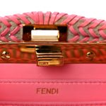 Vitello King Shiny Nappa Intreccio Petite Peekaboo I SEE U Satchel Pink Dalia