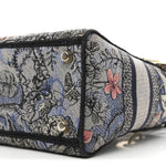 Canvas Embroidered Jardin Magique Medium Lady D-Lite Denim Multicolor